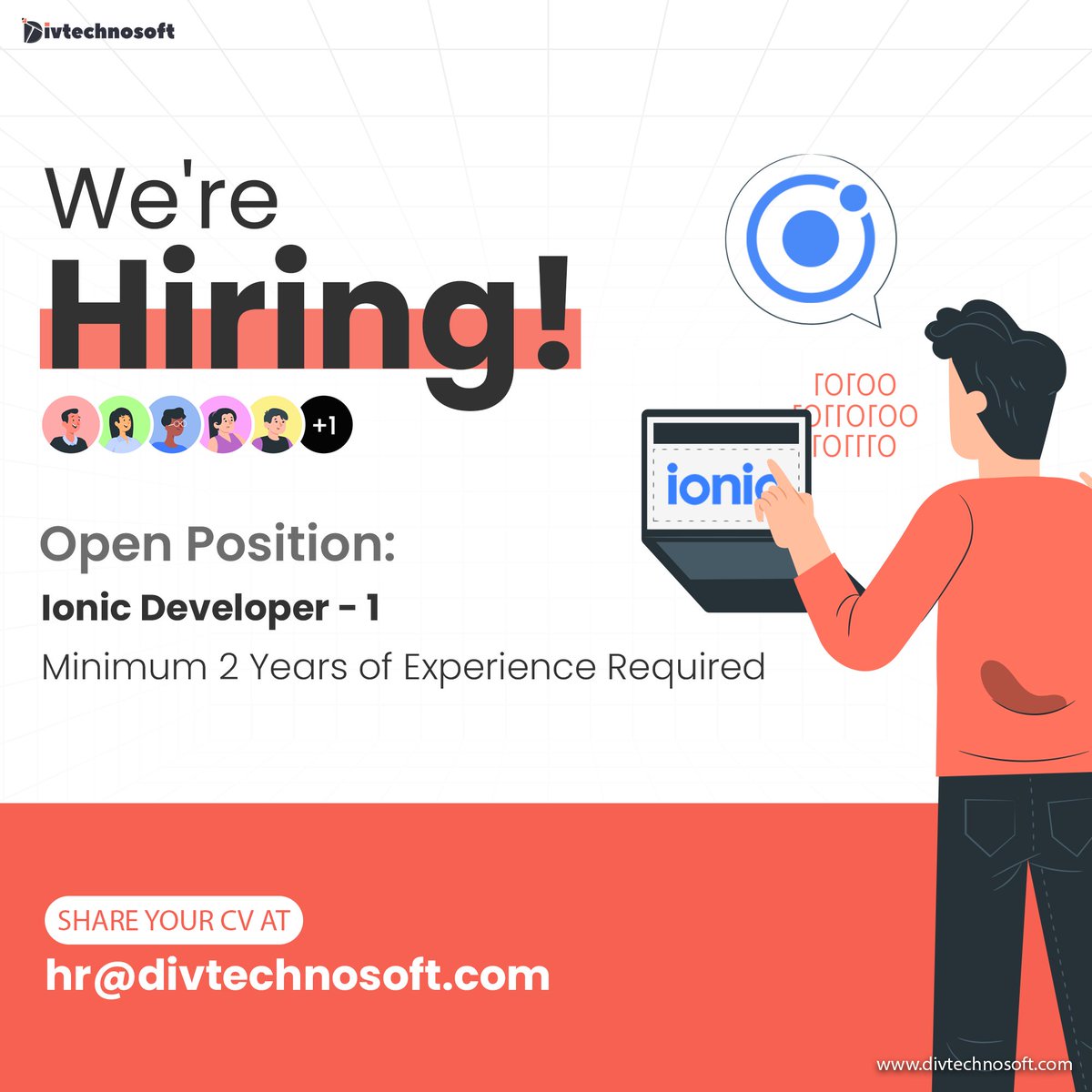 Join us and take the first step towards a #rewardingcareer with Divtechnosoft.
Send your CV to hr@divtechnosoft.com
divtechnosoft.com/career
#hiring #hiringnow #hiring2023 #hiringalert #hiringdeveloper #reactdeveloperjob #frontenddeveloper #ionicframework #ionic #reactnativejobs