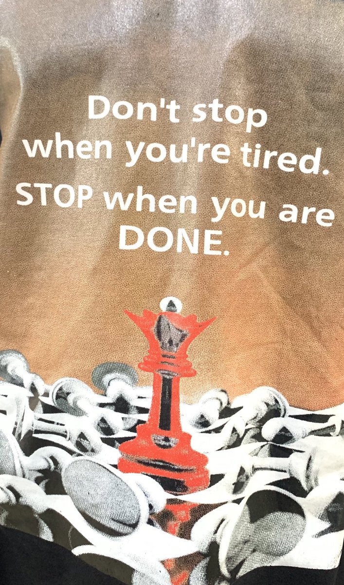 If you’re still alive, it’s never DONE.