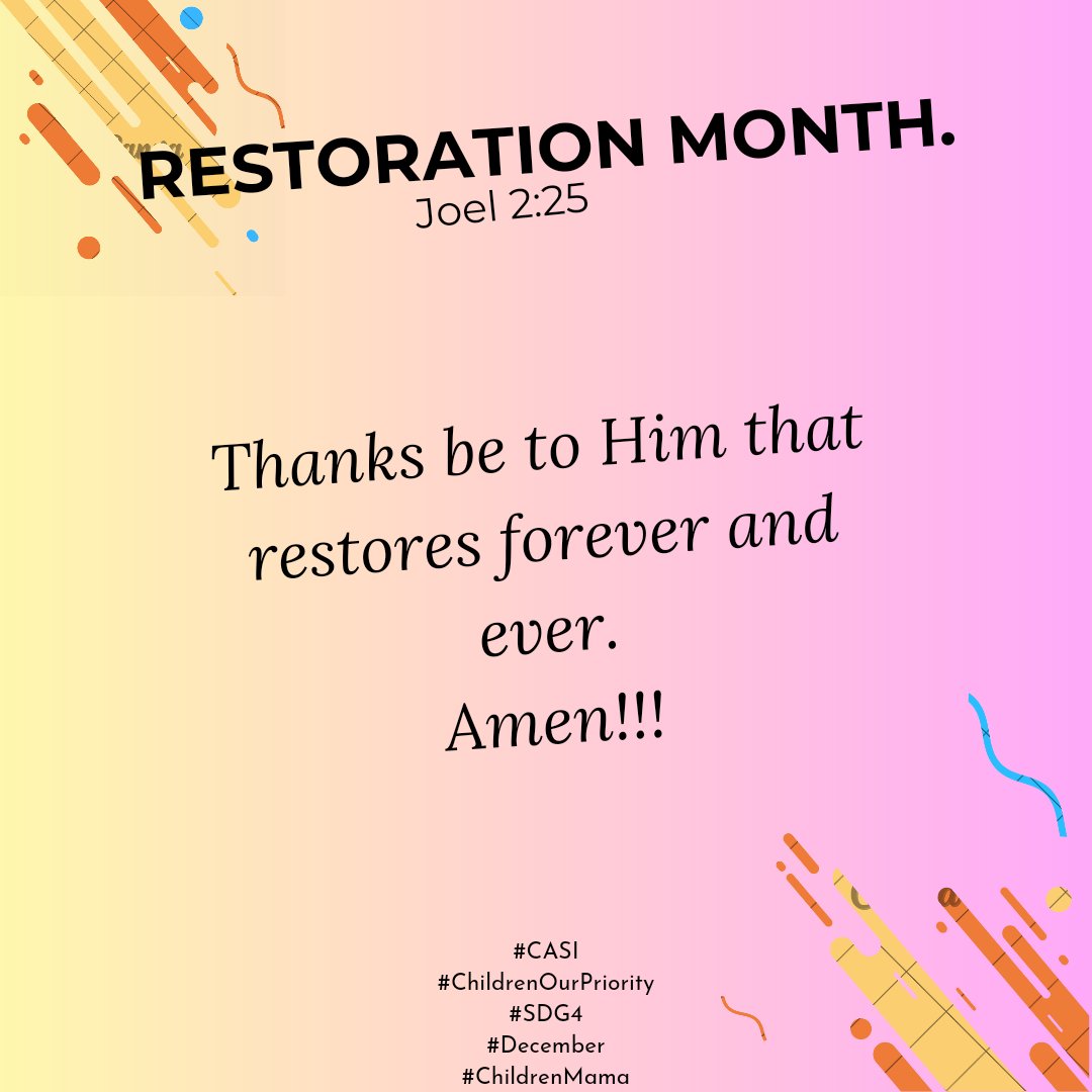 anih_loveth's tweet photo. #Restoration
#ChildAidersAndSponsorsInitiative 
#CASI
#December2023
#children_our_priority 
#Children_Mama https://t.co/x42cdK6E8a