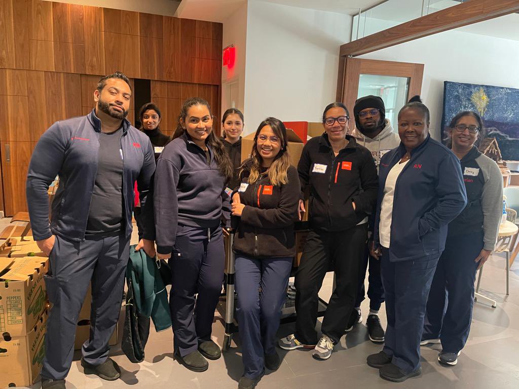 Our UPC spent the day doing community outreach. Half of us visited a local middle school and worked with students on forming career goals &amp; the other half visited a local food pantry to help stock and prepare meals for those less fortunate. Thank you <a href="/NYCares/">New York Cares</a> for facilitating!