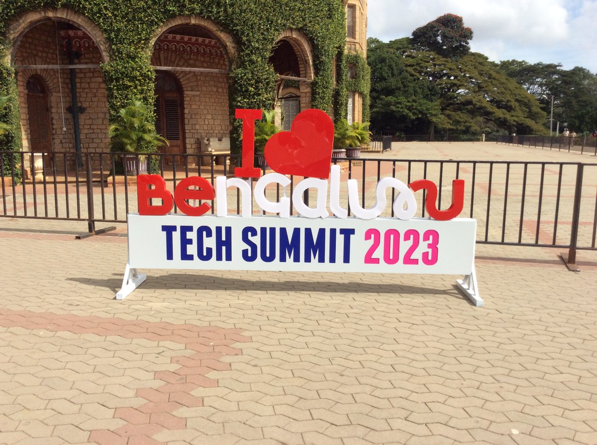 incredotech's tweet photo. Day 1 at Bengaluru Tech Summit 2023: A whirlwind of innovation &amp; discussions! From groundbreaking Digital Public Infrastructure insights to Mr. N R Narayan Murthy's visionary take on Bengaluru's future - emphasizing education, infrastructure, and efficient governance. https://t.co/cwNDX2GeUn