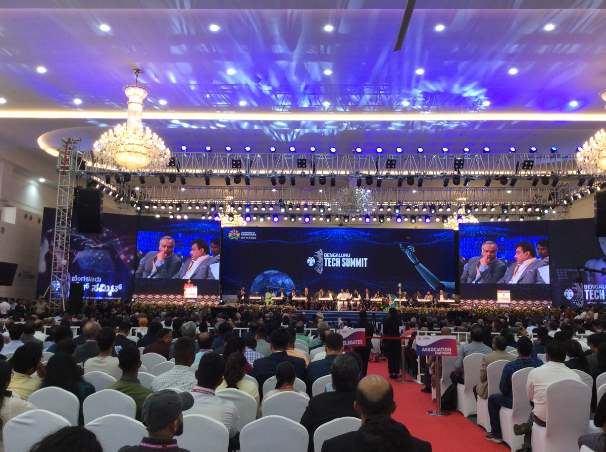 incredotech's tweet photo. Day 1 at Bengaluru Tech Summit 2023: A whirlwind of innovation &amp; discussions! From groundbreaking Digital Public Infrastructure insights to Mr. N R Narayan Murthy's visionary take on Bengaluru's future - emphasizing education, infrastructure, and efficient governance. https://t.co/cwNDX2GeUn