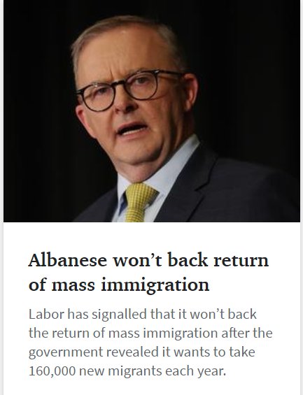 FolkPeaceVirtue's tweet photo. @JEChalmers Ease the infrastructure burdon on the states by ending mass migration, like you promised before the election.

Aussies consistently reject mass migration. You fucked over our democracy &amp; now we've got a totally unnecessary housing crisis &amp; plummeting wages.
#WorkingClassTraitor https://t.co/QyGPfcC4zx