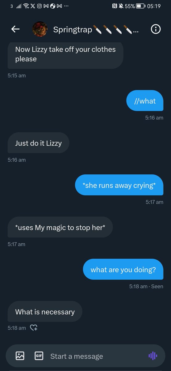 nekopawwz's tweet image. TW///

DUDE wtf
first off I'm a minor (17) OOC
second liz is young child
third THAT IS INCEST.
I do not do NSFW roleplay unless it's with my husband. end of fucking story