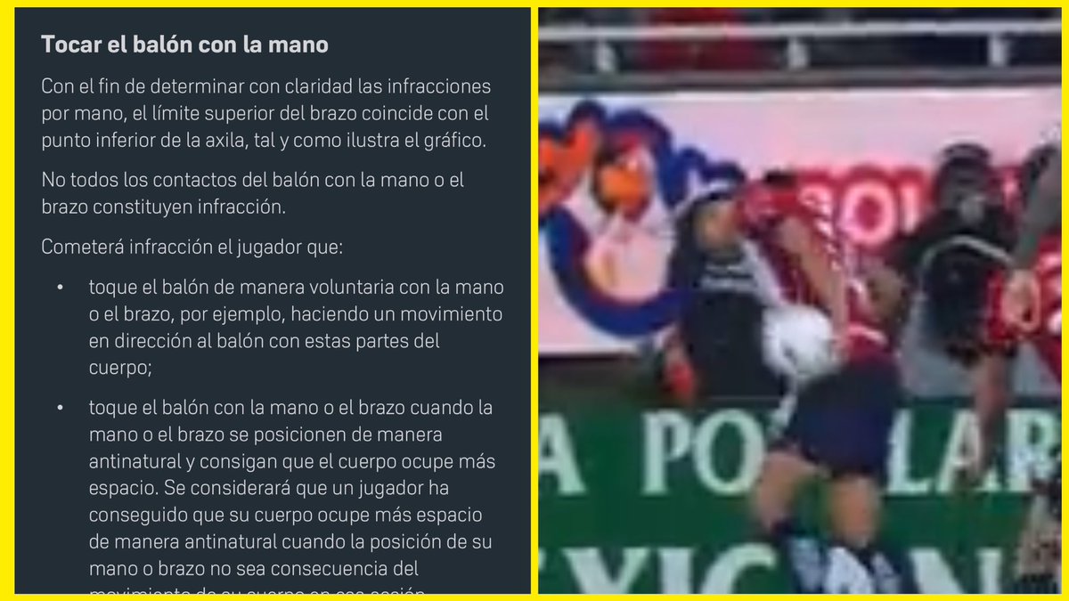 Jesus_Bernal's tweet photo. NO HAY PENAL de Marín en el Chivas vs Pumas:

- La mano no va al balón ❌

- El brazo no ocupa un espacio más amplio del que debería❌

- Jamás hace un movimiento antinatural❌

Chequen el reglamento.

🤷🏻‍♂️🤷🏻‍♂️🤷🏻‍♂️ https://t.co/Up6rNxSmw3