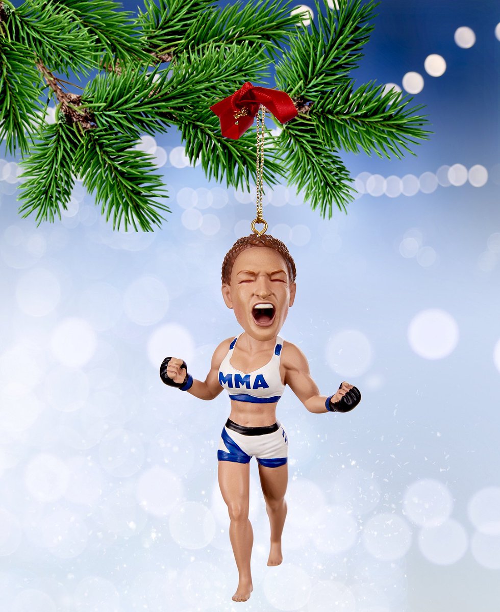 Get your <a href="/MieshaTate/">Miesha Tate</a> Christmas ornament after she wins her fight this Saturday! MMABOBBLEHEAD.com