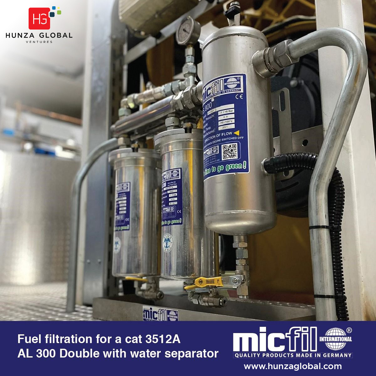 hunzaglobal's tweet photo. micfil Ultra Fine Filters ensure finest filtering of fuel, oil and lubricants combied with high liquid flow rates. In the result micfil Ultra Fine Filters help to avoid engine and hydraulics failues due to water or pollution of your fuel and lubricants.
#micfiluae #dubai #COP28 https://t.co/0NMRFwkn3V