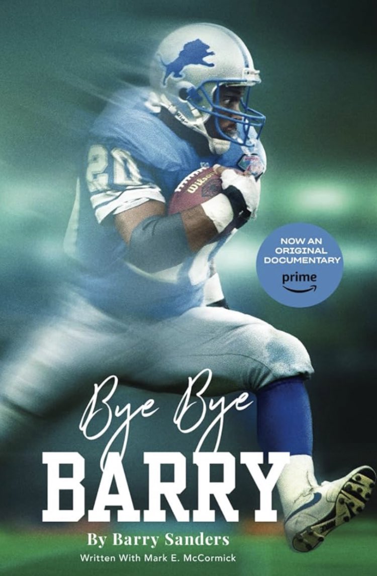 Closing the night out with my favorite running back growing up and this great story. #ByeByeBarry