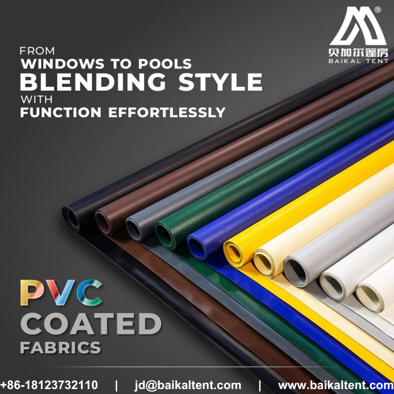 baikaltent's tweet photo. Transform spaces seamlessly with PVC Coated Fabrics – a harmonious blend of style and functionality. Elevate your surroundings with the versatile charm of PVC Coated Fabrics.
Website: https://t.co/iR9DbnjA3S
WA: +8618123732110
Email:jd@baikaltent.com https://t.co/SmZ3s0Npyn