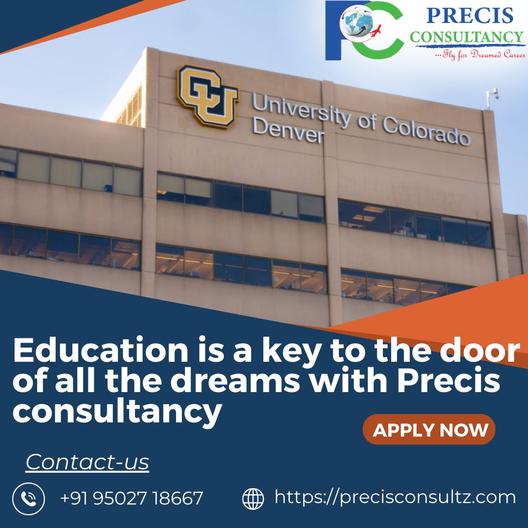 Invaluable Investment in Education: Discover why studying abroad is considered an invaluable investment in one's education.

#PrecisConsultancy #usauniversity #hyderbad #universityofcoloradodenver #AdmissionsSuccess #studyabroad #studentvisa #studyvisaexpert #applynow