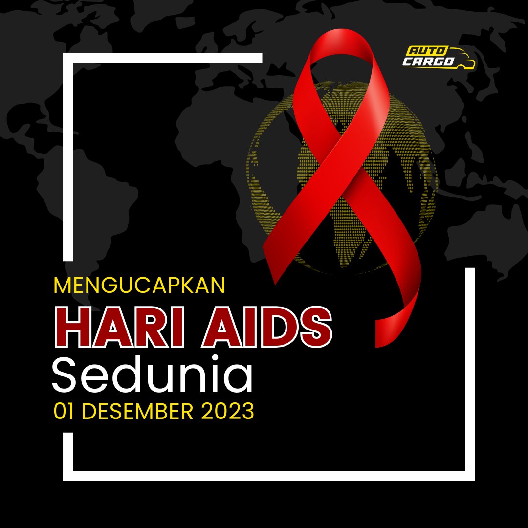 Autocargo_id's tweet photo. Berikan Pewaris cinta, tawa dan kedamaian, bukan AIDS.
Selamat Hari AIDS Sedunia 2023!

#hivaids
#aids
#autocargo
#AutoAman
#AutoCepat
#AutoTerpercaya
#moderncargo https://t.co/Mk9xp9nyl8