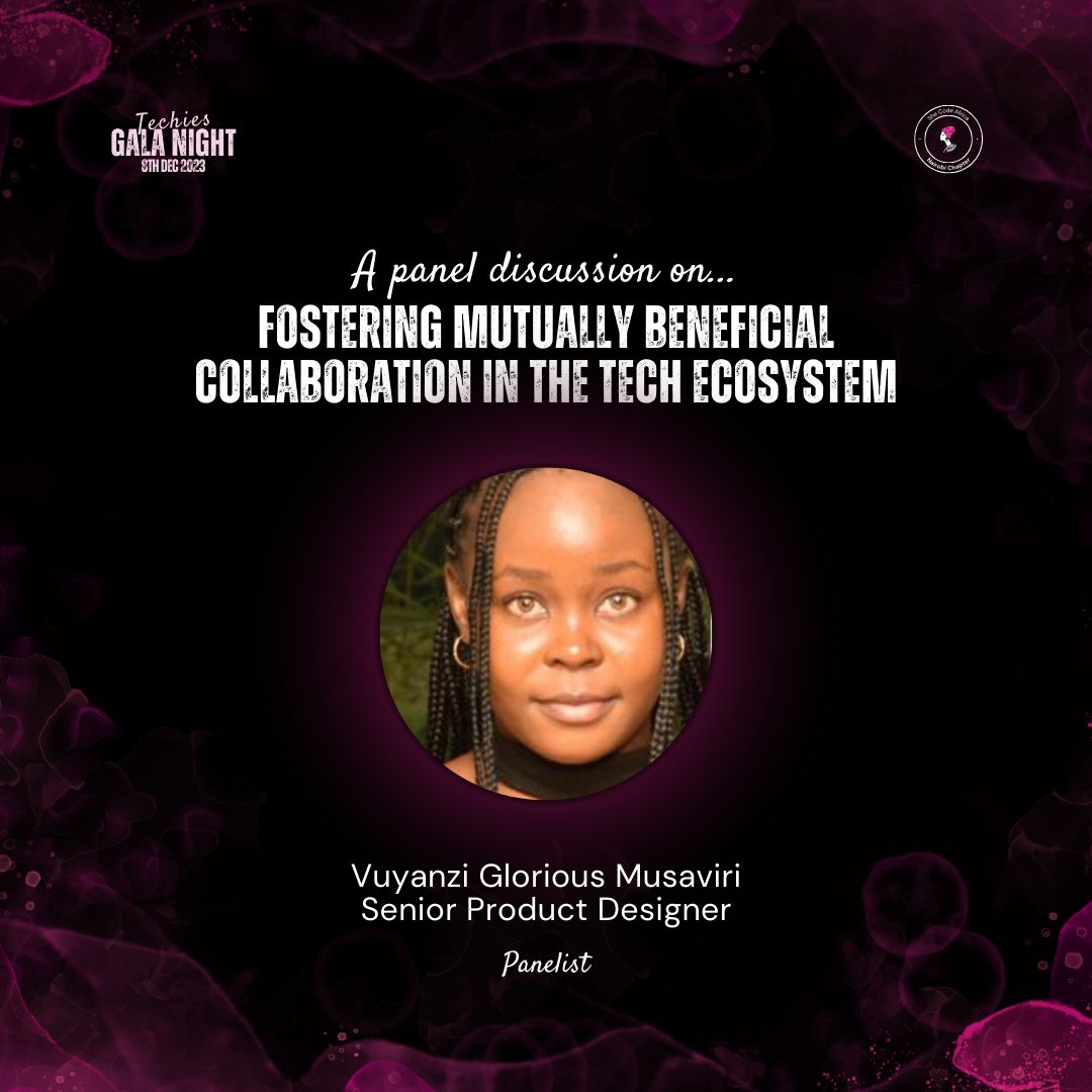 SCAnairobi's tweet photo. Meet our second panelist for the gala @VuyanziG 

Vuyanzi is a Digital Product Design Lead with 5 years of experience crafting for B2B SaaS in the supply chain, social, and FinTech sectors. She is also a community Lead at @AnitaB_org

More on the gala: https://t.co/WaGtLU62dd https://t.co/zOLr5XTZN6