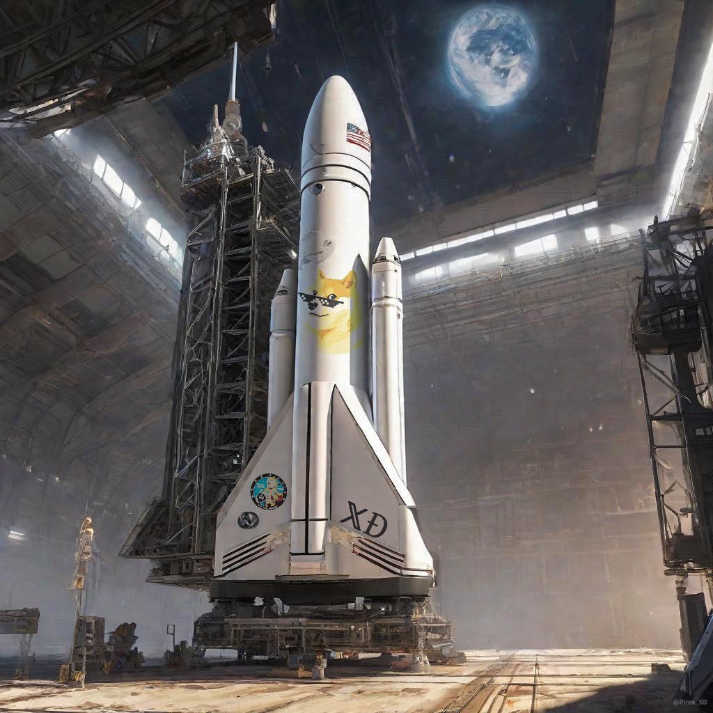 Coiner_X98's tweet photo. Who’s ready for $DOGE x SpaceX?  Doge-1 Mission. First crypto in space!   Woof 🚀

#DOGE #SPACEX #Crypto #Bitcoin #Elonmusk #pepe #meme https://t.co/fqUMUnHfcO