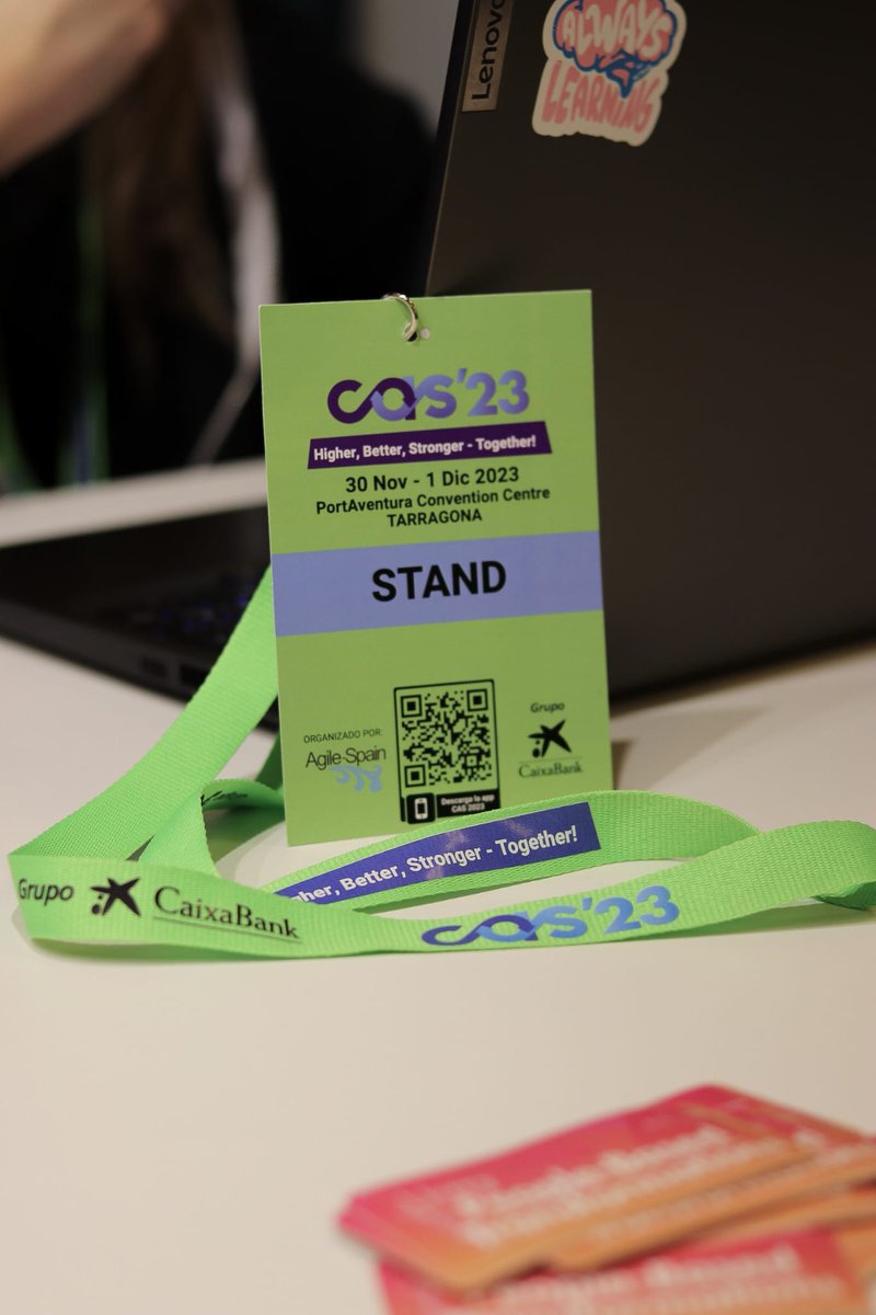 🎡 ¡Segundo día en la #CAS23!

Os esperamos en nuestro Stand para seguir compartiendo ideas y resolver vuestras dudas. Además, no olvidéis participar en el Sorteo de los últimos 5 libros 📚

#AlwaysLearning #Agile #CAS2023 #AgileSpain #ConferenciaAgileSpain