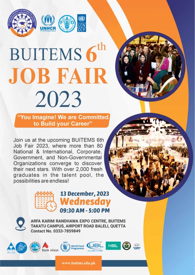 Join us on December 13, 2023, at the Job Fair! Explore endless opportunities, connect with 80+ employers from all over Pakistan, and kickstart your career journey. Don't miss out! Register now forms.gle/QDwcyQouo1hzHJ…