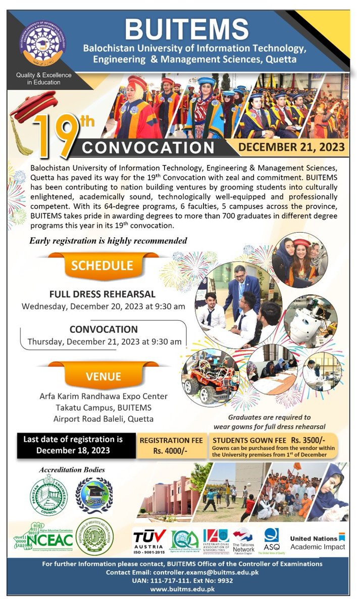 Registration for 19th Convocation is open