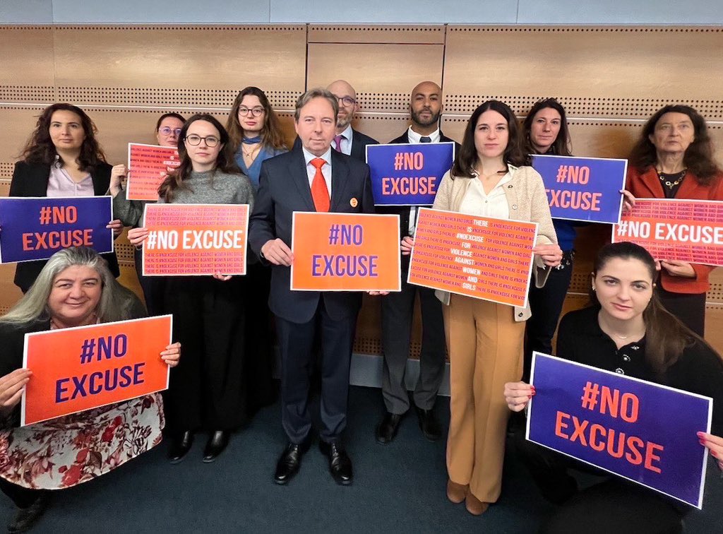 🔶For the #16Days campaign, #Luxembourg🇱🇺 Ambassador @BichlerMarc and his team in Geneva stand ready to say #NoExcuse to violence against women and girls. 🔶The latter remains the most pervasive #HumanRights violation around the 🌍.