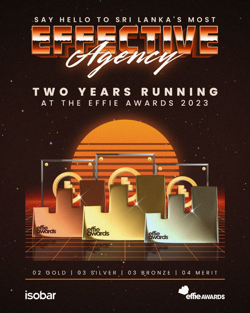 It’s not easy being the “Most Effective Agency of the Year” two years in a row, but someone’s gotta do it! Here’s to us, our partners, and most importantly, our adventurous clientele for making these campaigns possible!

<a href="/EffieAwards/">Effie Worldwide</a> x <a href="/DentsuCRTV/">Dentsu Creative</a> x <a href="/dentsu_global/">dentsu</a>