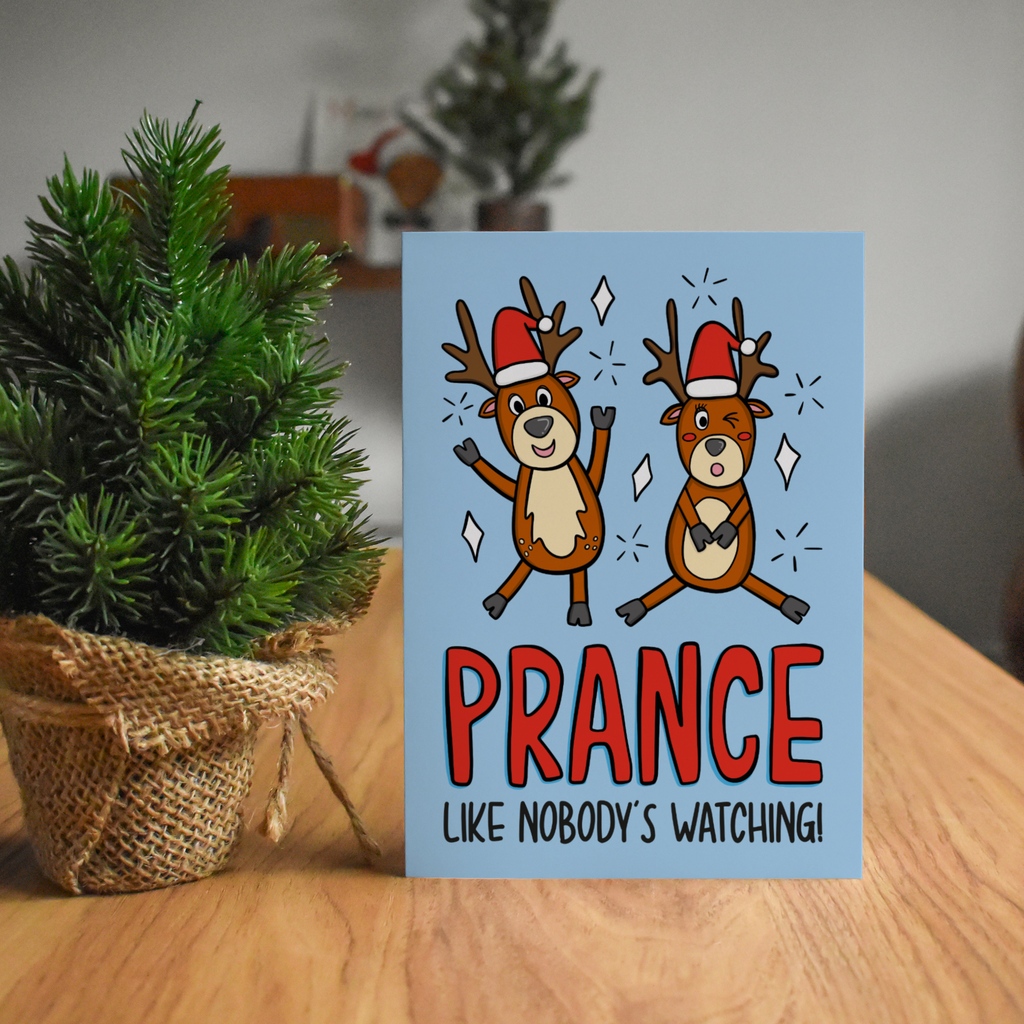 Whilst you're out at the Christmas parties, 'Prance like nobody's watching!' 🕺🏼

👉🏼 teepeecreations.co.uk/product/dancin…

#teepeecreations #prance #dancelikenobodieswatching #christmas #christmascard #christmasgiftideas