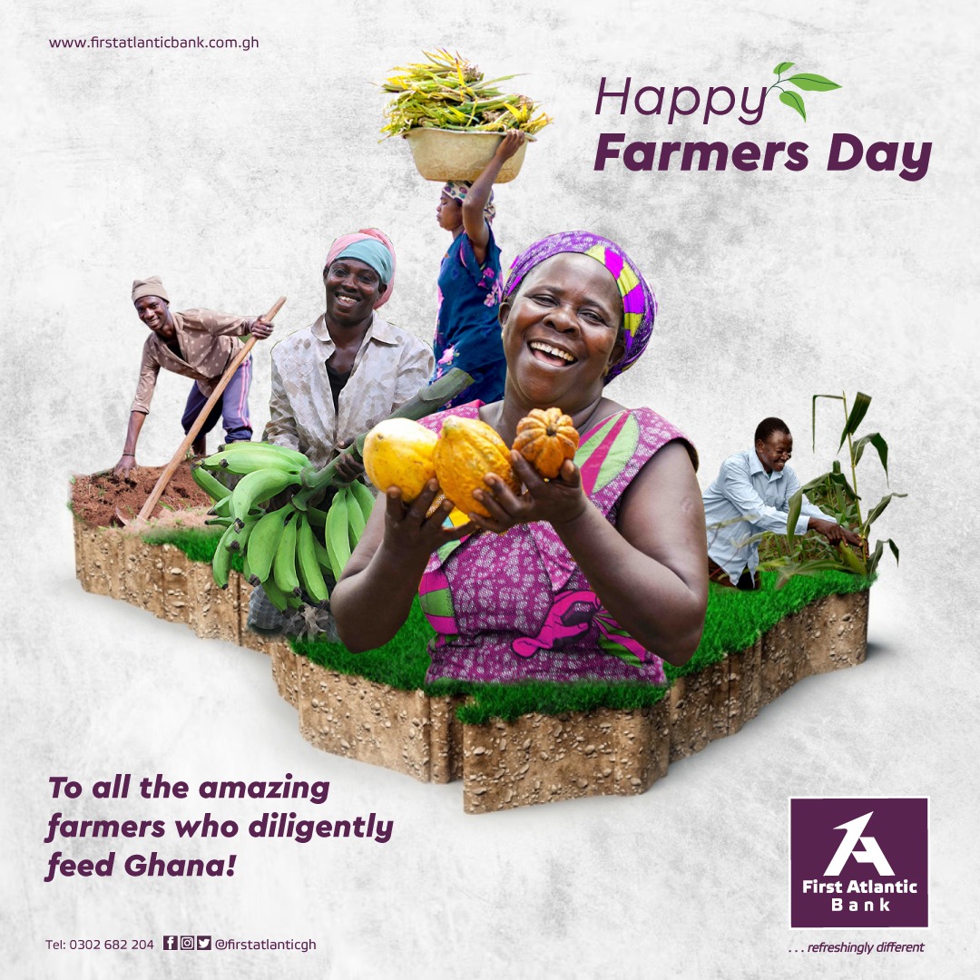 FirstAtlanticGH's tweet photo. Celebrating the tremendous and consistent dedication of farmers to the growth of our Motherland.
Ayekoo! Happy Farmer's Day! ๐
๐ ๐ฅ ๐ฝ ๐ ๐ ๐ ๐ ๐ ๐ฅ ๐ถ๏ธ ๐ฅ ๐ฉ๐พโ๐พ ๐จ๐พโ๐พ
#firstatlanticbank #refreshinglydifferent #purplexperience #farmersday2023 https://t.co/13rSuBmap3