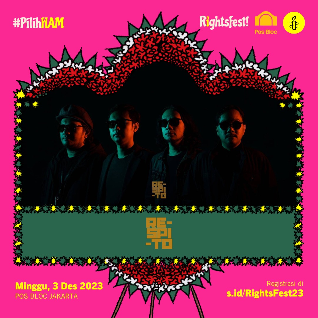 RESPITO BAKAL MANGGUNG DI RIGHTFEST 2023
MINGGU 3 DESEMBER 2023
JAM 7 MALAM
DI POS BLOC ,PS.BARU , JAKARTA PUSAT