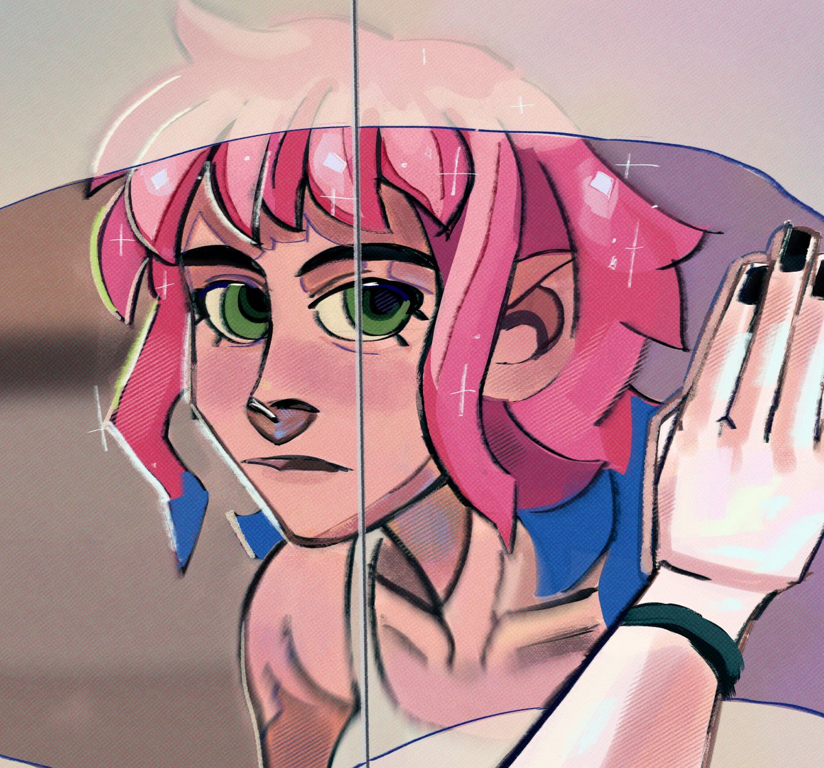 scrunkitty's tweet photo. I wanted to draw the hair dying scene from Scott pilgrim takes off with my favourite hairstyle from the series! 

(I've been messing around with this piece way to much so I'm just gonna post it.......)

#ScottPilgrimTakesOff #RamonaFlowers #fanart #ScottPilgrim https://t.co/dzmh5dw1hF