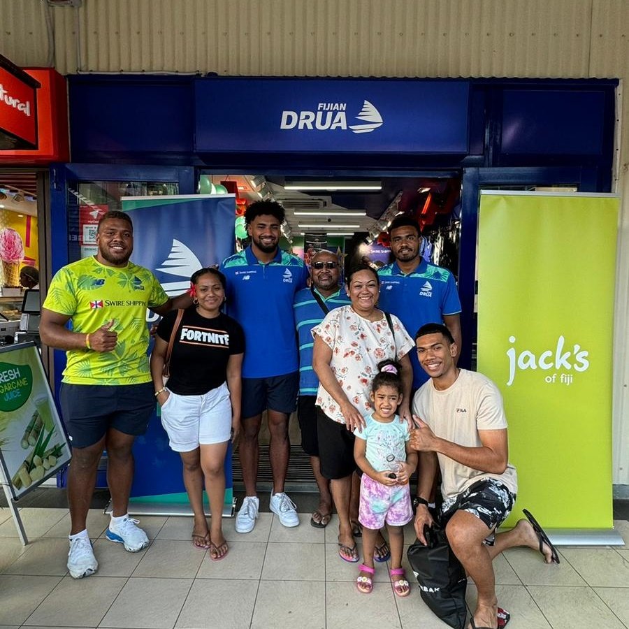 📍Drua Store, Port Denarau. 

Come by the store, #Drua 2024 jersey launch this afternoon. 
 
#TosoDrua #PacificAusSports