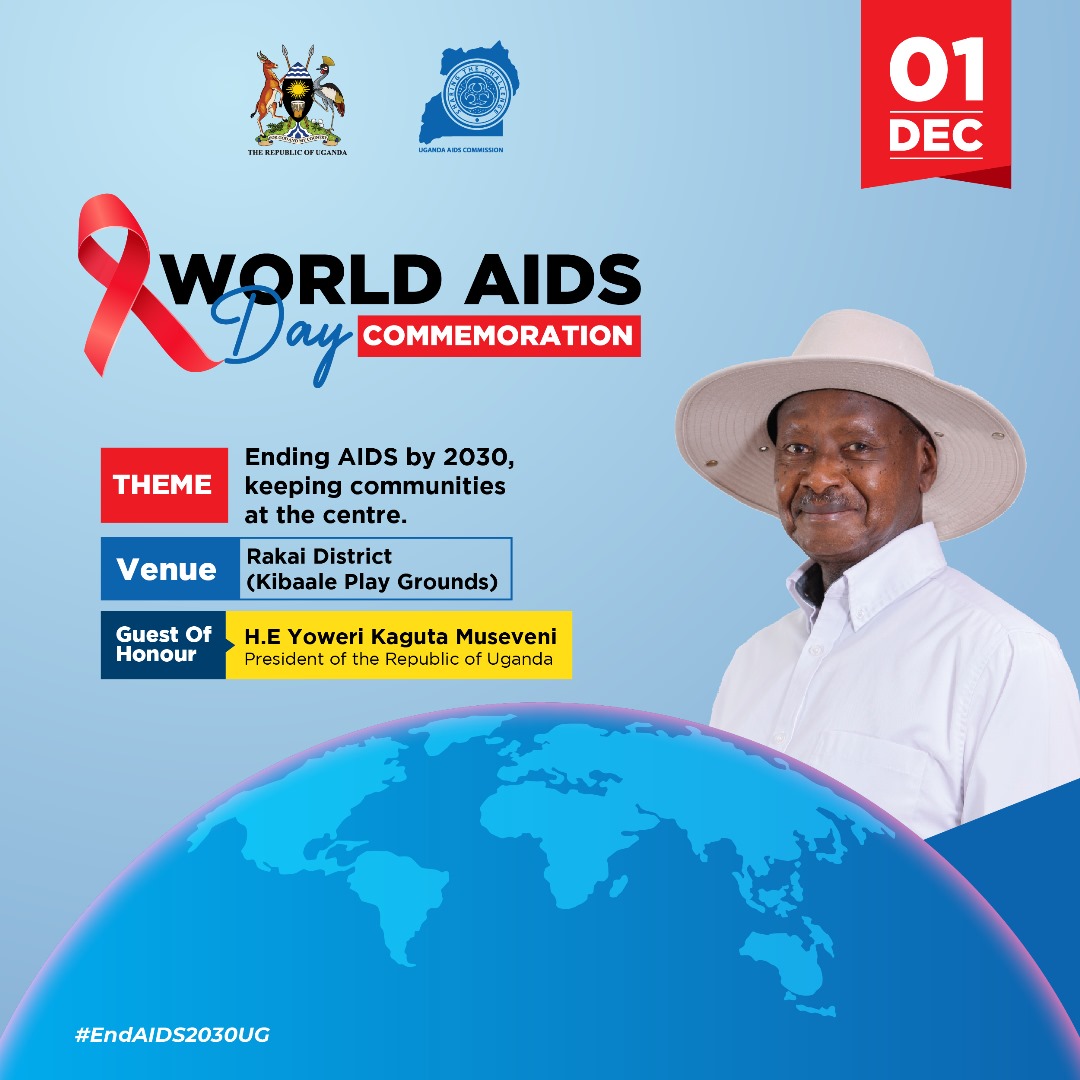 Today, we join the world to reflect on the World AIDS Day as we stride to end HIV/AIDS epidemic by 2030. We celebrate all efforts invested in the fight against HIV/AIDS. Together, lets continue the fight. Let's not give up. Know your HIV status Today! #EndAIDS2030Ug