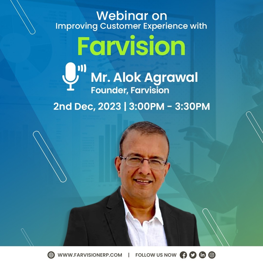 farvisionerp's tweet photo. 🚀 Webinar Alert: Improving Customer Experience with Farvision! 🌐✨

📅 Date: December 2, 2023
🕒 Time: 3:00 PM - 3:30 PM

Register Now: [https://t.co/daYfdRmeQ7]

See you there! 🌟 #CustomerExperienceWebinar #FarvisionERP #InnovationForSuccess https://t.co/zMj22i7vJ0