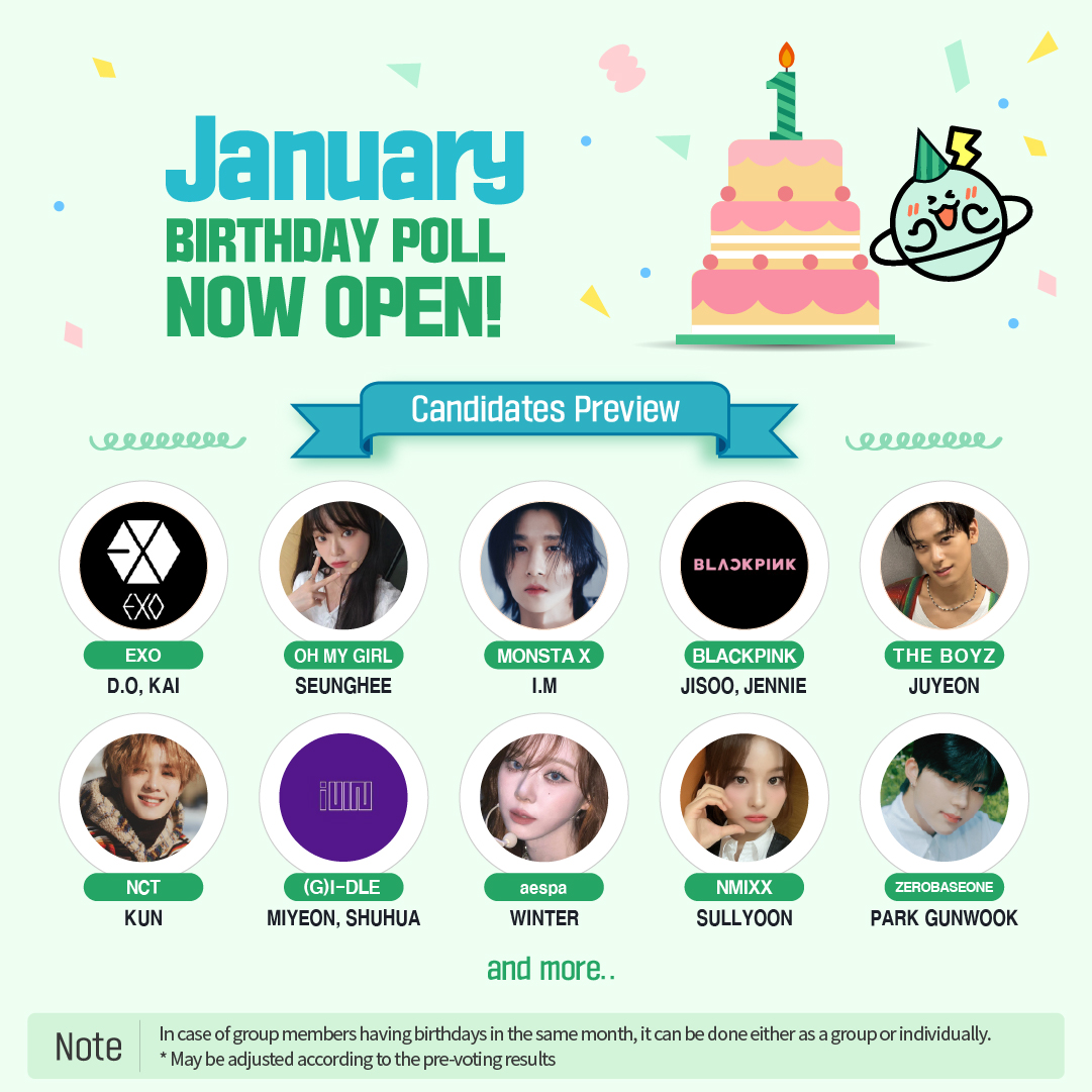 fantoo_official's tweet photo. [📢] January #BirthdayPoll

#FANTOO birthday poll is now OPEN!
Join without watching any commercial ads and send #BirthdayAD for your bias🎁

Period : ~ Dec 10 23:59 KST
Site : FANTOO APP

📱https://t.co/RlpNcls8S8

#팬투 https://t.co/0pOLOcXU8T