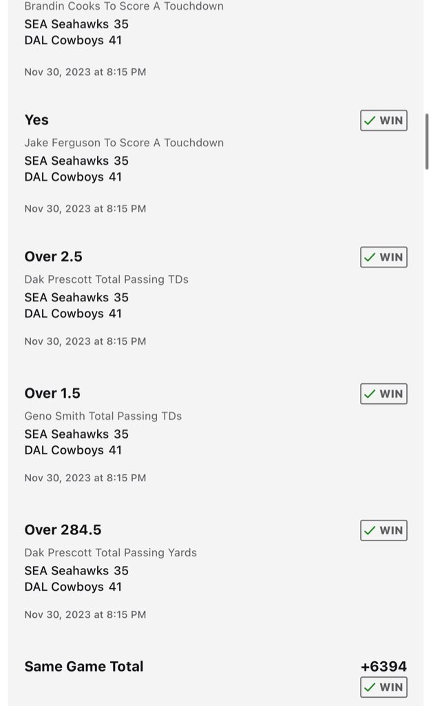 Ziff_Bets's tweet photo. #GamblingCommunity &amp;
#GamblingTwitter 

First day on @ESPNBet and we hit +3000 + 6300

I think it’s time for a return?

434-366-10 all time +31 units 

Let’s stay hot!!

#nflbets #parlay https://t.co/VRqn0mBFhM