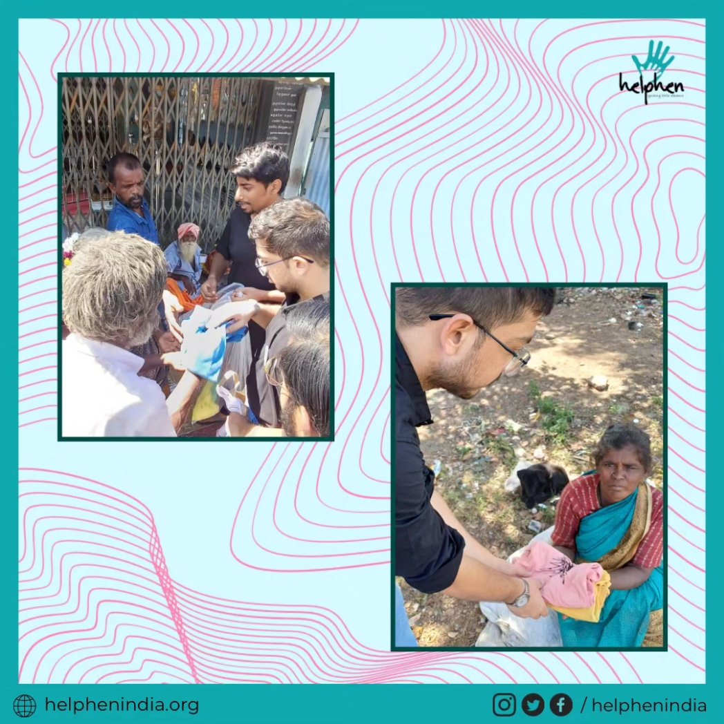 HelphenIndia's tweet photo. On Nov 5, #HelphenIndia distributed clothes to 35 #underprivileged citizens in Vellore, thanks to collective support. Genuine smiles and observed resilience reinforce our commitment to impactful events. Join us in #spreadingcompassion through simple gestures. #CompassionMission https://t.co/Y5ipwnKYSH