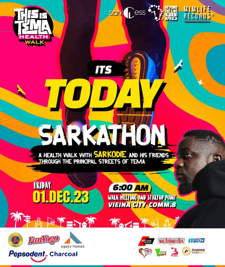 BTL_Africa's tweet photo. T E M A !! Are we ready?
#Sarkathon #Sarkcess #BTLAfrica #theBTLway #healthwalk #Tema #TITF23 #ThisIsTemaFestival23 https://t.co/fBEtAordGS
