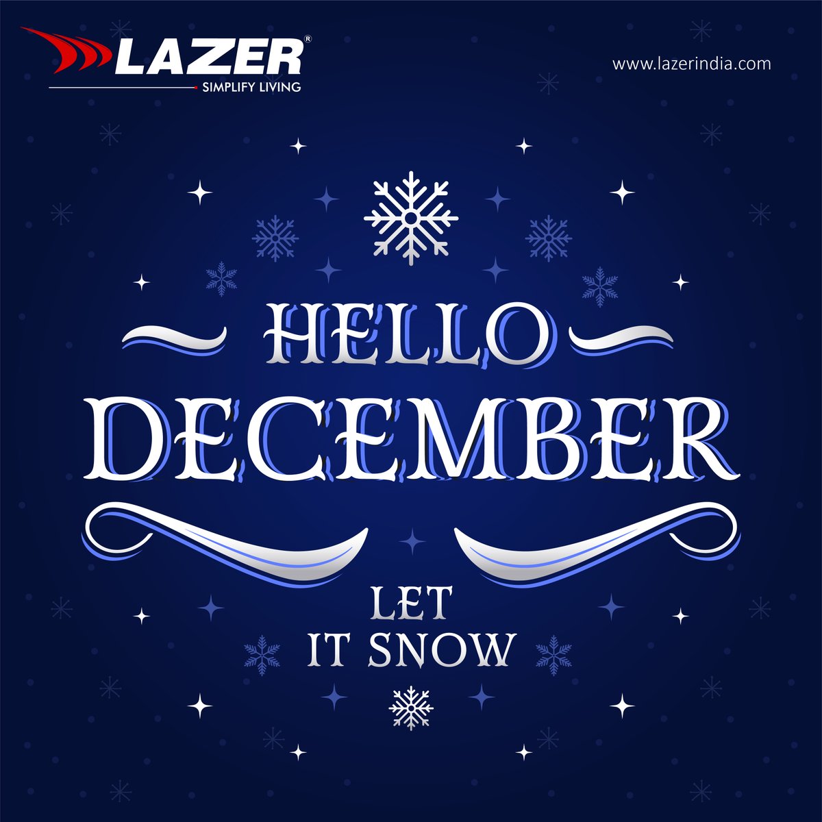lazer_india's tweet photo. Hello December! A month filled with cold breeze and warm hearts βοΈ β€οΈ
#lazerindia #homeappliances #HelloDecember #December #WINTER #roomheater #waterheater #simplifyliving #lazer https://t.co/TyRoy6MEiP