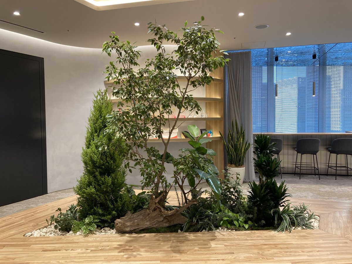 Hibi_JBGroup's tweet photo. １２月です、八重洲オフィス受付の植栽も冬仕様にチェンジです❄️ https://t.co/Jm1PEVHznv