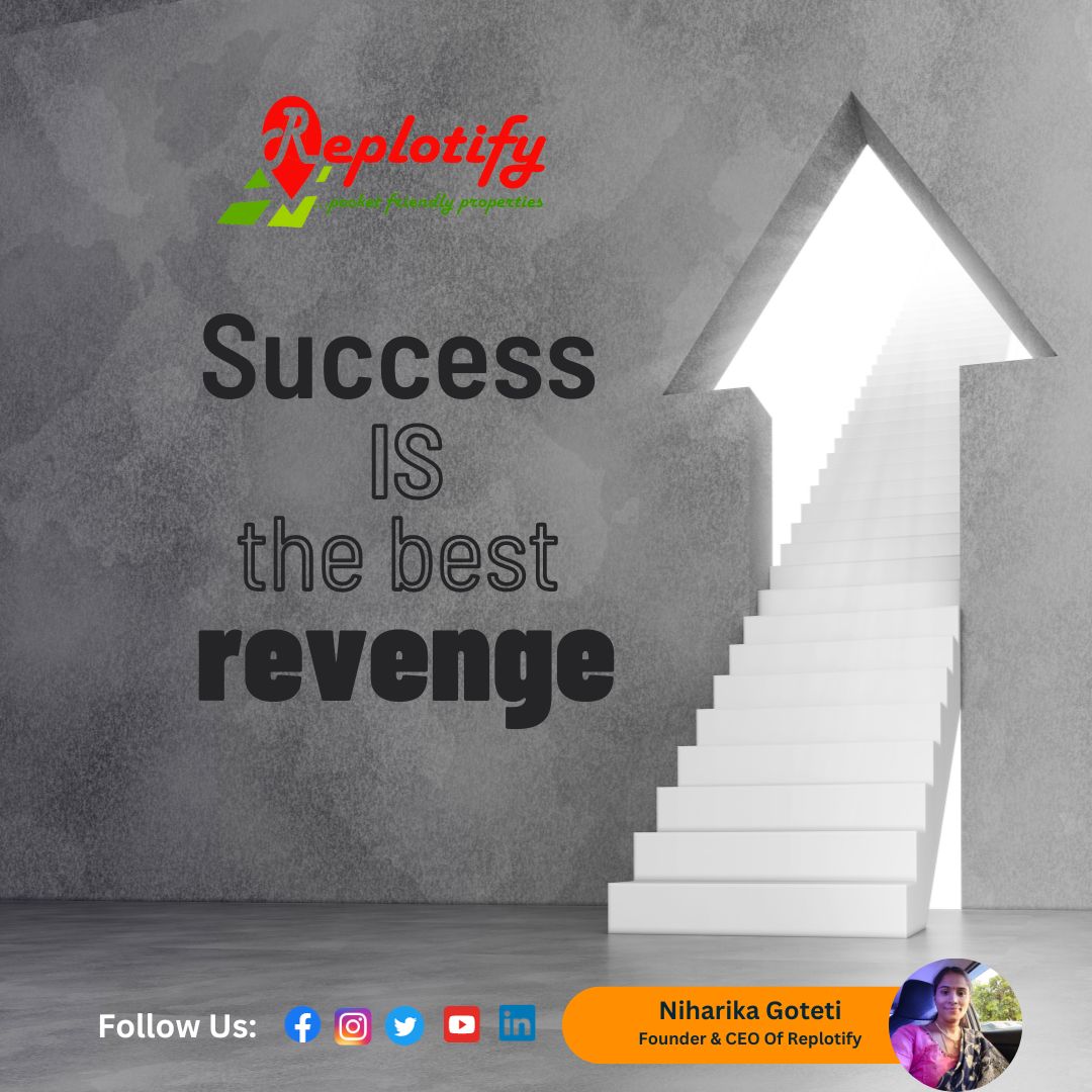 replotifyinfra's tweet image. Rise above the noise, let success be your symphony. 

💫✨ Success is the best revenge, turning setbacks into comebacks! 

💪🔥 Embrace your journey, learn from every challenge, and let your achievements speak volumes. 

#SuccessIsRevenge #RiseAbove #TriumphOverSetbacks