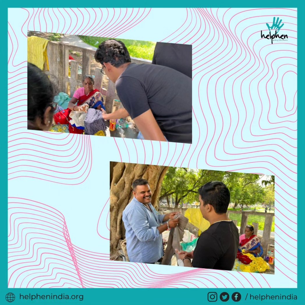 HelphenIndia's tweet photo. On November 19, #HelphenIndia's second clothes distribution in Vellore reached overall 60 people.The evident joy and admirable resilience observed, strengthen our #commitment to organizing more such impactful events.Join us in fostering compassion through small acts of #kindness. https://t.co/ioERm8m7oS
