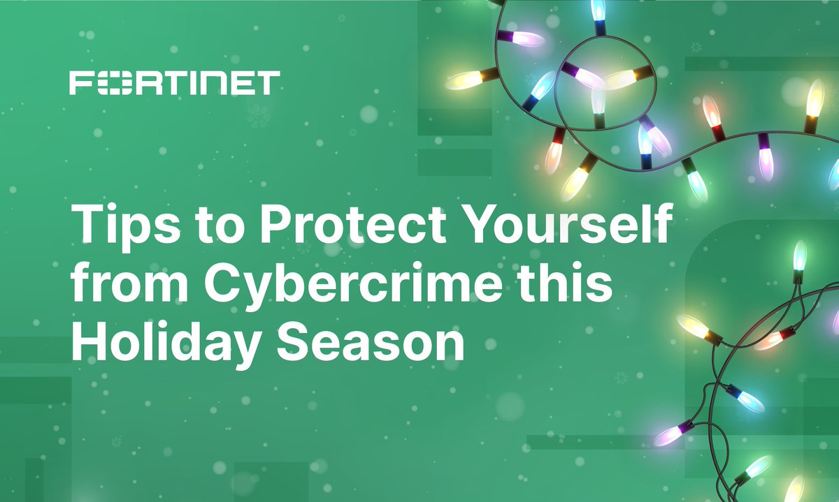 Darren_Hall_X's tweet photo. ’Tis the season for cybercrime 🎁
 
Cybercriminals are busy decking the (digital) halls with clever scams to deceive even the most cyber-aware consumers. @Fortinet shares what to watch for and how to protect yourself this holiday season. https://t.co/9M0wE45LH2 ❄️ #BlackFriday https://t.co/aWXOtEOqOs