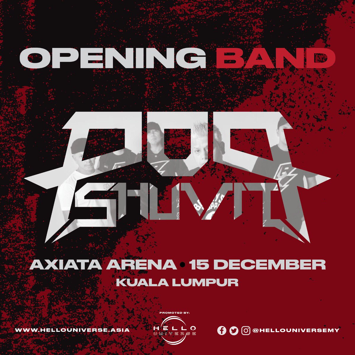 Catch Pop Shuvit rock and rolling - opening for ONE OK ROCK Luxury Disease Asia Tour 2023 in Axiata Arena, Kuala Lumpur.

Experience the live performance of a standout set of their powerhouse blend of funky, eclectic beats, hard-hitting riffs and newly released track, "Space