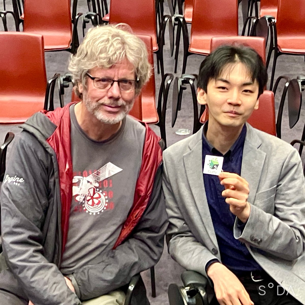 I had the rare opportunity to present @CuPy_team in front of Guido van Rossum @gvanrossum. I've never thought I could have a chance to say 'Thank you for making Python!' to him directly. 😊 Thanks @PyConJapan guys for hosting & inviting me to #GuidoMeetup!