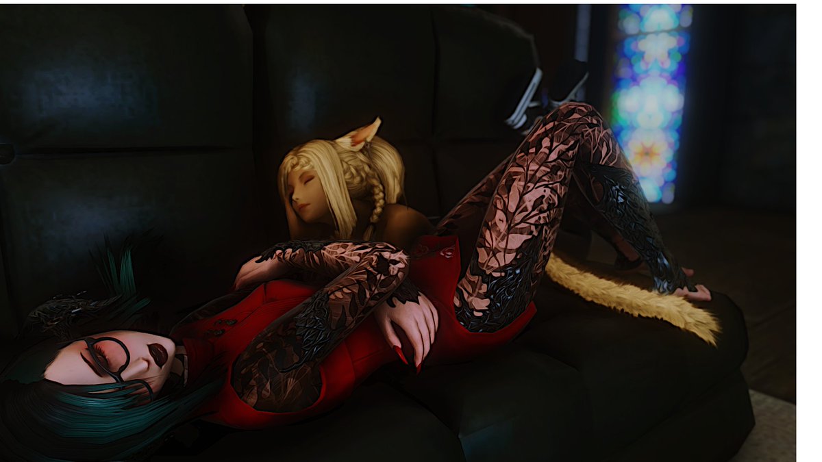 FatalPortrait's tweet photo. So soft and warm - - - The couch is pretty cozy too
#GPOSERS #EorzeaPhotos #sleepover https://t.co/NsI39KuCts