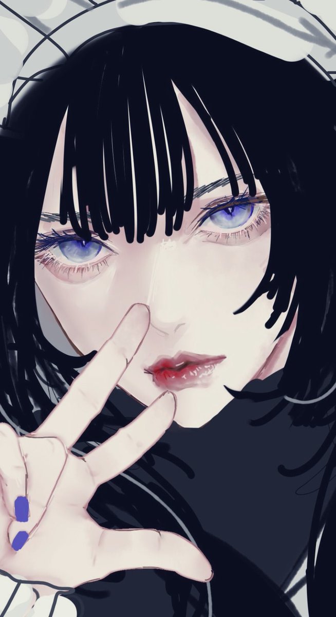 「絵を描くのは苦行だけど自分好みのダウナー系女子生み出せるから 」|𝔼ℤ𝕆𝕀𓃜エゾイのイラスト