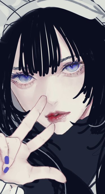 絵を描くのは苦行だけど自分好みのダウナー系女子生み出せるから 