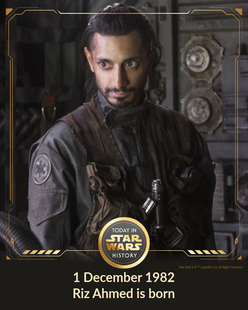 1 December 1982 #TodayinStarWarsHistory “Then they shut the gate. And we're all annihilated in the cold, dark vacuum of space.” #BodhiRook #RizAhmed