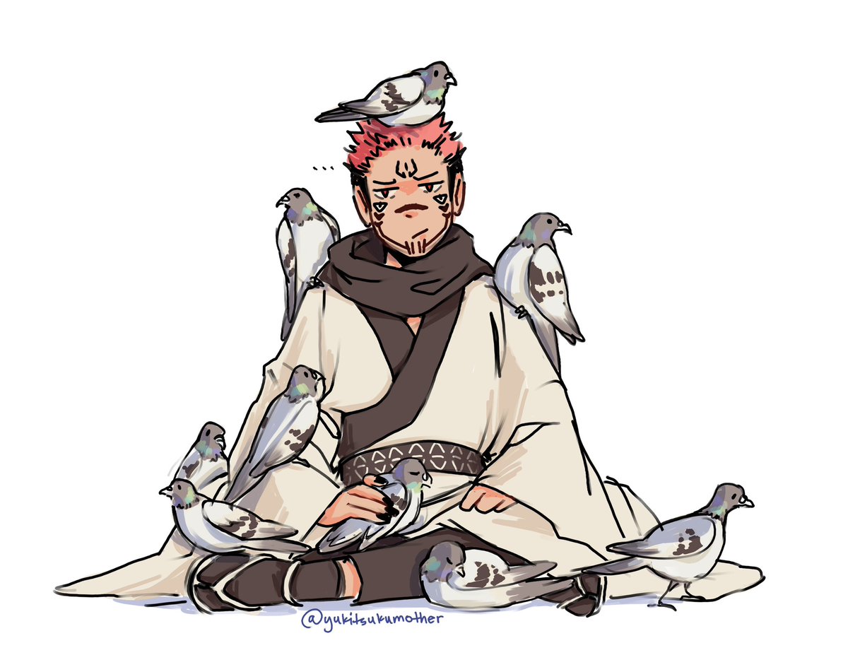 King of curses, friend of pigeons
#jjk #呪術廻戦