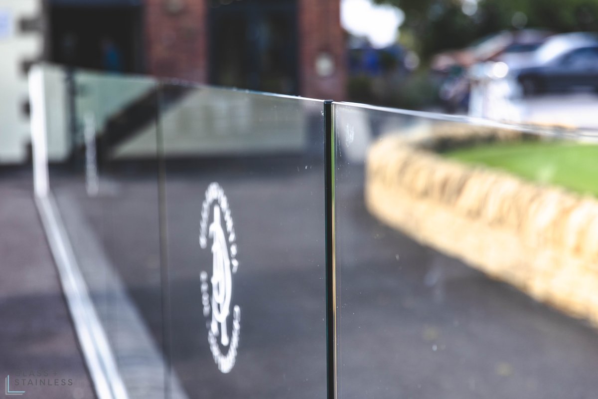 The stunning glass balustrade at Astbury golf club provides an unrivaled view from the restaurant.