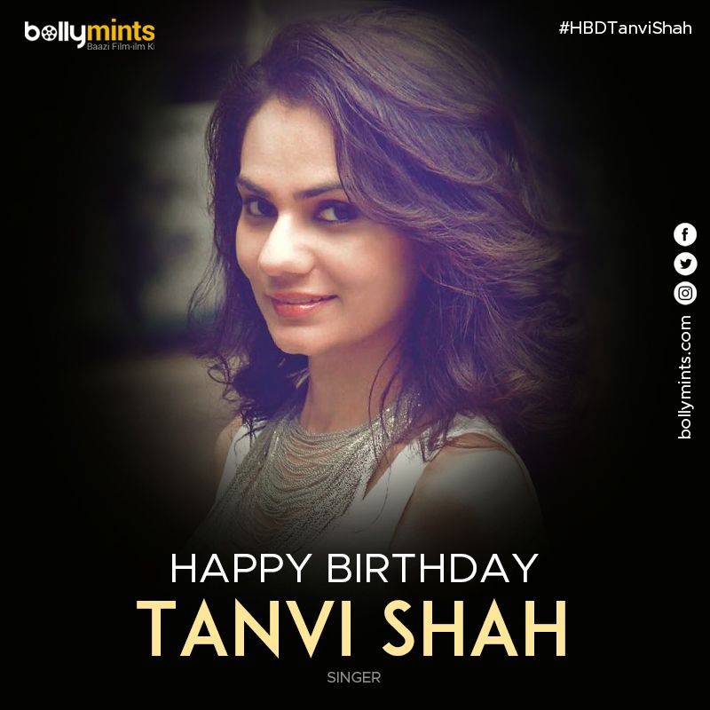 Wishing A Very Happy Birthday To Singer #TanviShah !
#HBDTanviShah #HappyBirthdayTanviShah