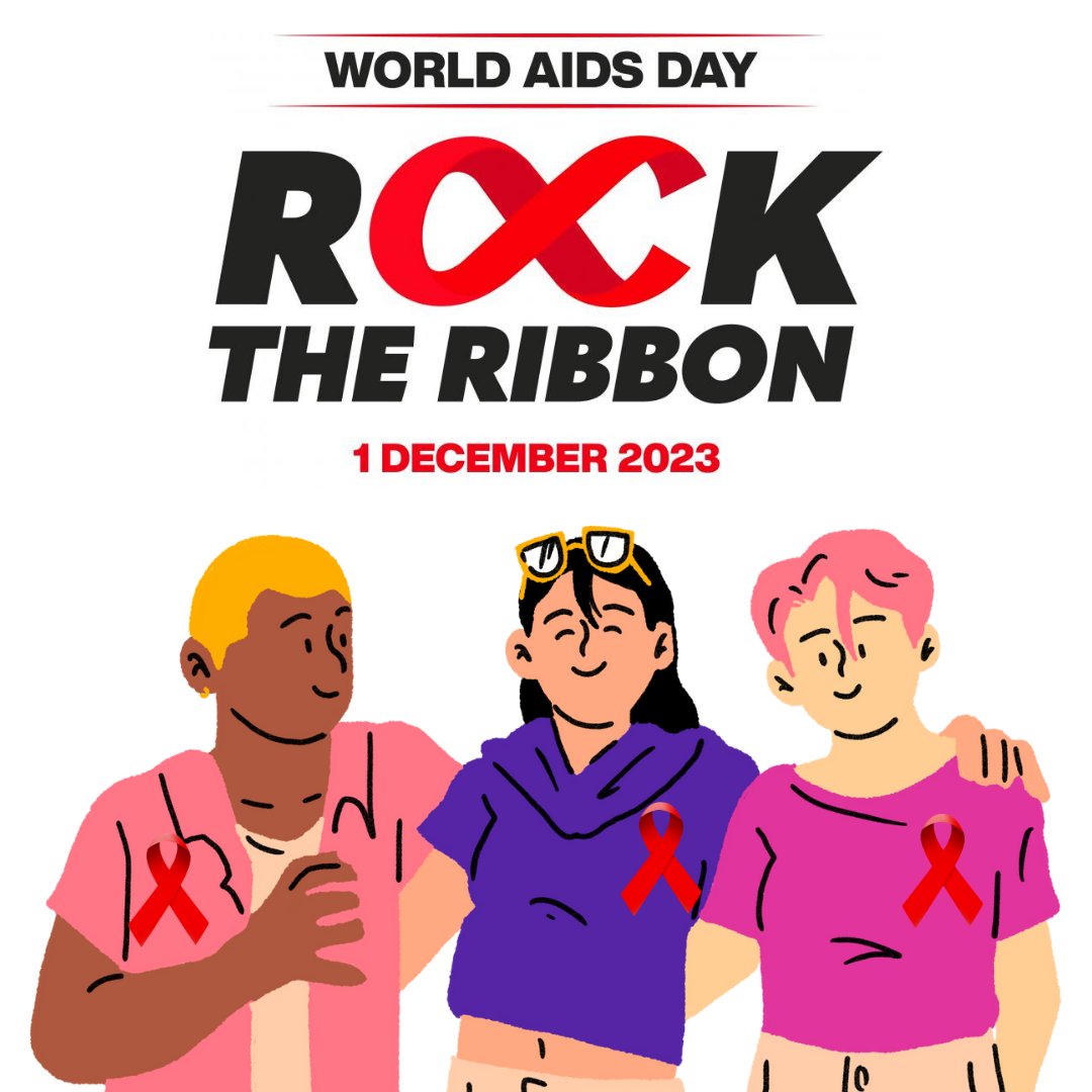 Today, on World AIDS Day, let's unite to raise awareness, show support, and remember those affected by HIV/AIDS.

For more information on HIV/AIDS, support, discrimination advice and more, go to nat.org.uk

 #WorldAIDSDay #RockTheRibbon #AIDS