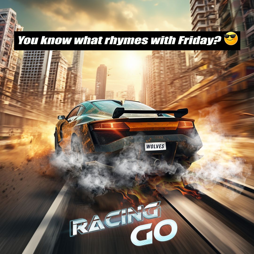 Welcome to the best day of the week! FRIDAY! 😍 
Share your gaming plans for the weekend! 👇 
#tgif #fridaymeme #fridaymood #racinggo #racethetraffic #mobilegaming