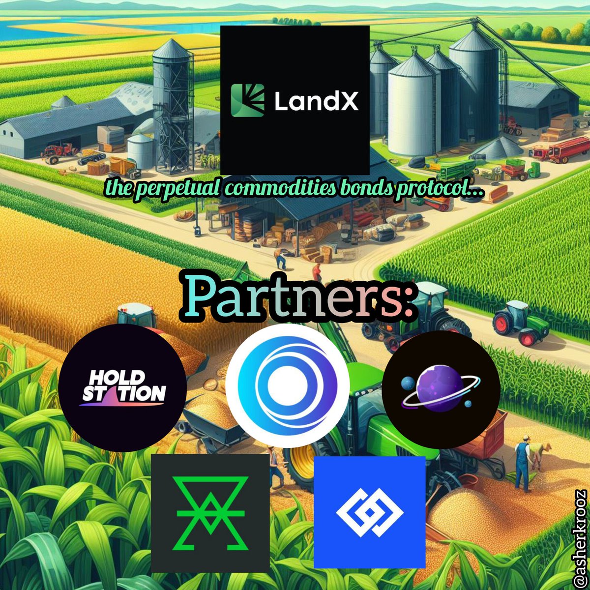 asherkrooz's tweet photo. PARTNERSHIPS

@landxfinance has partnered with several reputable projects, companies and protocols to ensure success and efficiency of the ecosystem. 

These includes(but not limited to); @KlimaDAO @HoldstationW @DeFiVerseMoney @the_x2Y @MatrixedLink https://t.co/ZqDzifOgpT